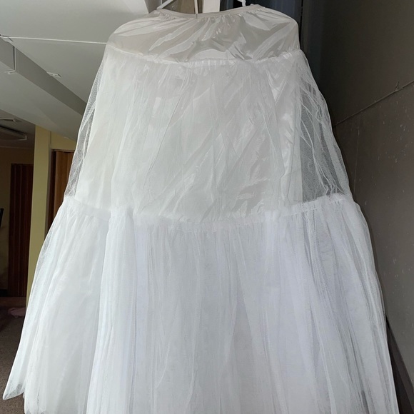 Champagne/Aqua Ruffled Strapless Quinceañera Dress by House of Wu (26800) Size 4 - Picture 15 of 17
